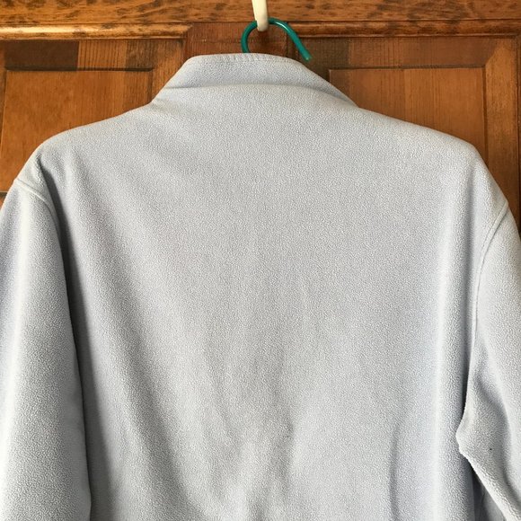 New Balance Pale Blue 1/4 Zip Fleece Pullover Medium - Picture 8 of 11